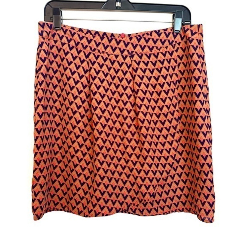 Tulle Wrap Mini Skirt Orange and Purple Size Large